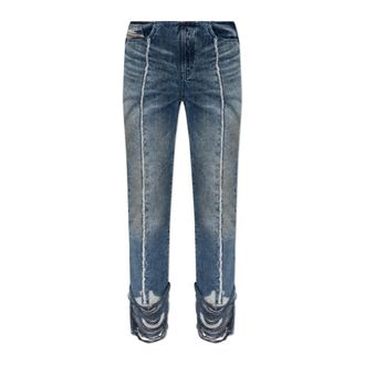 Diesel Straight Jeans, female, Blue, Size: W24 Jeans D-Ginna-Fsg