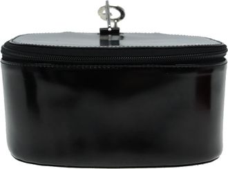 Gucci Vanity Black Leather Handbag (Pre-Owned)