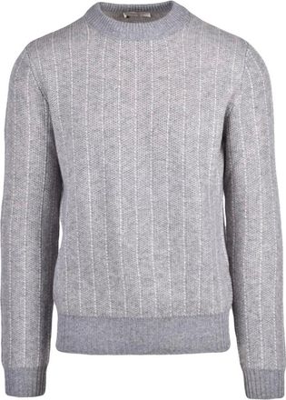 Wool & Co Truien & Vesten, Heren, Grijs, M, Wol, Maglioncino Girocollo
