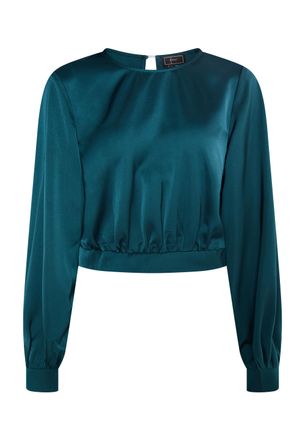 Faina Bloes met lange mouwen Dames smaragd