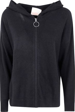 Absolut Cashmere hooded zip-front cashmere cardigan - Black