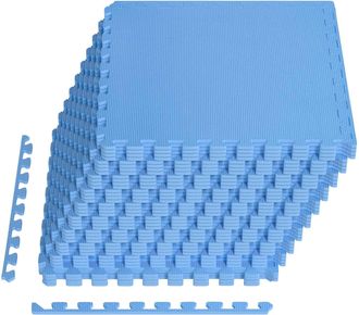 vidaXL Tapete Para Piscina 40 Uds. Azul 14,4 M&sup2; Espuma Eva Vidaxl