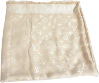 Louis Vuitton Pre-owned Scarves, female, Beige, Size: ONE SIZE Pre-owned Vintage Stole