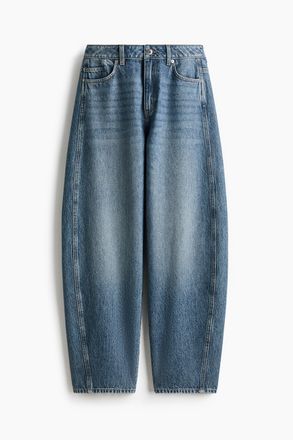 H&M Barrel High Waist Jeans - Denimblau