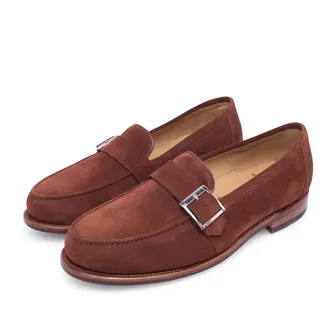 Heinrich Dinkelacker Slipper & Pantoletten - Loafer Wien Single Monk V - Gr. 40,5 (EU) - in Braun - f&uuml;r Damen