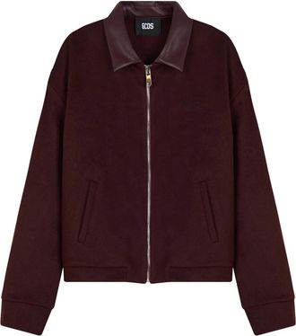 GCDS Blouson Jas - Heren - Zomerjassen - Rood - M - Wol - Jassen