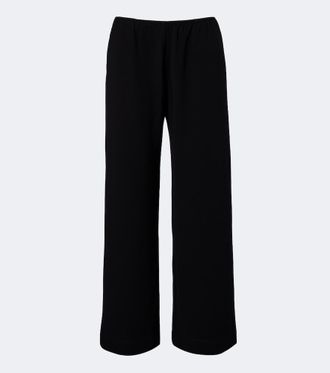 Leset Arielle crepe wide-leg pants