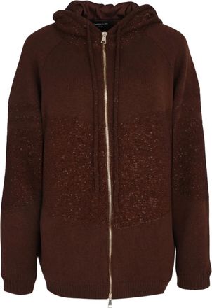 Fabiana Filippi hood cardigan - Red