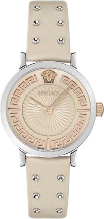 Versace Watch Greca Fortuna 35mm - Dames - Horloges - Grijs - ONE Size - Accessoires