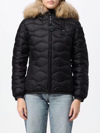 Blauer Camelia Slim Fit Short Down Jacket with Shearling Hood