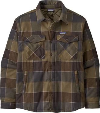 Patagonia Lightweight Insulated Fjord Flannel Shirt Freizeitjacke f&uuml;r Herren | braun