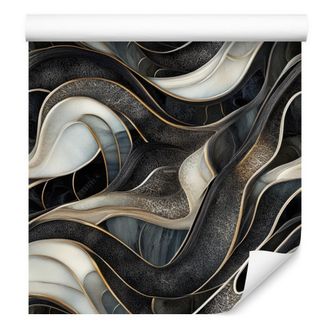 OEM Carta Da Parati Con Inchiostro Nei Toni Del Grafite, Marrone E Grigio Chiaro Per Soggiorno E Camera Da Letto, 50x1000