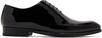 Magnanni varnished effect oxford shoes - men - Calf Leather/Calf Leather/Patent Calf Leather - 40.5 - Black