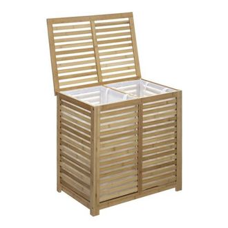5five Simply Smart Pongotodo Doble En Bamb&uacute; Natural 5five Sicela 58x40xh.60