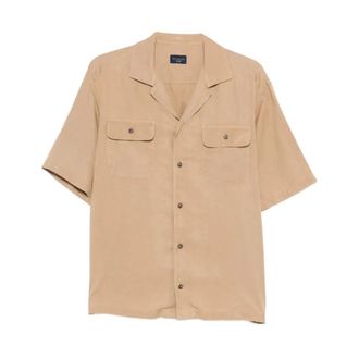 Paul & Shark Long Sleeve Shirt - Heren - Korte mouwen Overhemden - Bruin - S - Overhemden