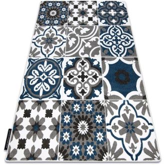 RugsX Alfombra Alter Porto Flores Azul Blue 80x150 Cm