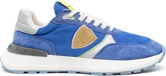 Philippe Model Antibes logo-patch sneakers - men - Nylon/Calf Suede/Fabric/Rubber - 45 - Blue