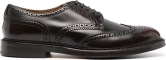 Doucal's leather Derby shoes - men - Calf Leather/Calf Leather/Calf Leather/Calf Suede/Rubber - 38 - Brown