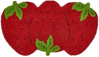 Tag Strawberry Non-Slip Coir Mat Multi Coir Summer in Red at Nordstrom, Size Medium