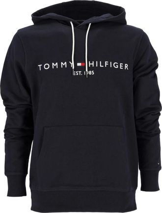 Tommy Hilfiger Logo Hoody Sweatshirt in Donkerblauw - Heren - Hoodies - Blauw - XS - Hoodies & sweatvesten