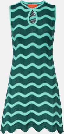 La DoubleJ Vestido corto Wavy de croch&eacute;