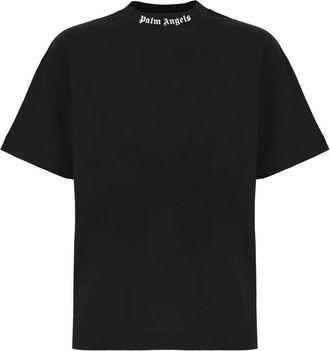 Palm Angels Classic Logo Over T-Shirt - Heren - T-shirts - Zwart - L - Katoen - Tops