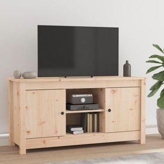 vidaXL Vidaxl - Mobile Porta tv 103x36,5x52 cm in Legno Massello di Pino