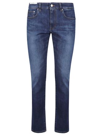 Pantaloni Torino Swing Straight-Fit Stretch Cotton Jeans