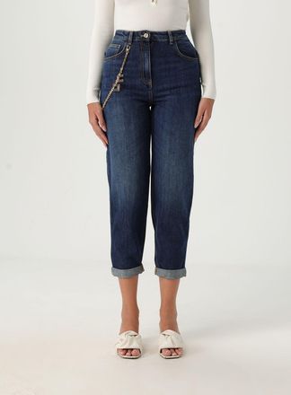 Elisabetta Franchi Jeans cropped Elisabetta Franchi in denim