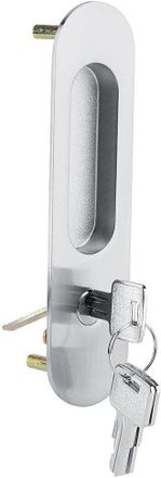 OEM Cerradura De Embutir Con Pestillo Y Manija Para Puerta Corrediza De Ba&ntilde;o (acero Inoxidable)