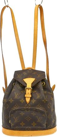 Louis Vuitton Vintage Montsouris Monogram Canvas Brown Canvas Backpack Bag (Pre-Owned)