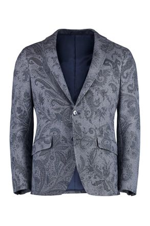 Etro Single-Breasted Two-Button Jacket
