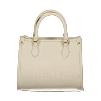 Valentino Handbags, female, Beige, Size: ONE SIZE Handbag Embossed Logo