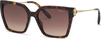 Chopard SCH371S 0909 Womens Sunglasses Tortoiseshell Size 56