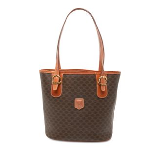 Celine Pre-owned Womens Macadam Coated Canvas Tote - Brown Textile - One Size