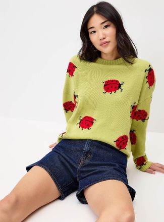 Twik Womens Picture jacquard sweater