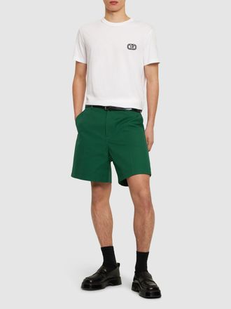 Valentino Mens VLogo Signature Patch T-Shirt in White