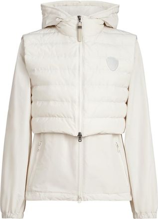 Brunello Cucinelli Taffeta down jacket in Cherry at Nordstrom, Size 48 It