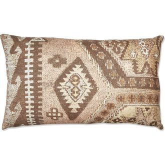 Tag Multicolor Lumbar Kilim Throw Pillow Cotton Decorative in Brown at Nordstrom, Size Medium