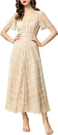 Burryco Burryco Short Sleeve Midi Dress