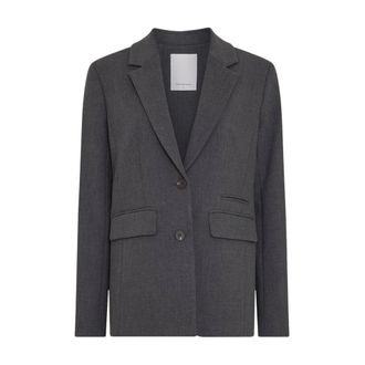 Moss Copenhagen Henrike Loose Blazer - Dames - Jassen - Grijs - Maat: M Viscose