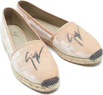 Giuseppe Zanotti Espadrilles con decorazione in velluto - Rosa