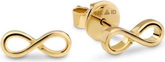Devata Infinity Stud Earrings in 14K Gold, 9mm in Yellow Gold at Nordstrom