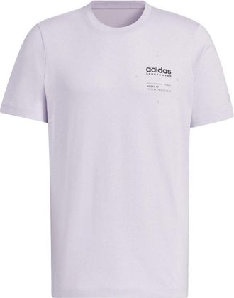 adidas Small Linear Logo T-Shirt Asia Sizing Purple JI9079