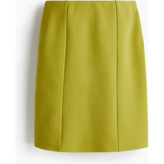 H&M Knee-length Skirt in Yellow-Green at Nordstrom, Size Xx-Large