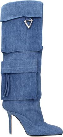 The Attico Fabric Boots - Dames - Laarzen met Hak - Blauw - 37 EU - Schoenen