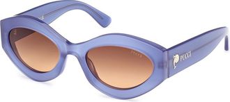 Pucci Emilio Pucci EP0227 90F Womens Sunglasses Blue Size 54