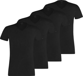 Puma Mens Basic V-Neck T-Shirts 100000890 Pack of 2, V-neck -001 black, XL