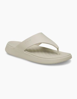 Crocs Womens Crocs Getaway Triangle EVA Womens Frappe Sandals - Cream - Size: UK 8 / eu 41/42 / us w10