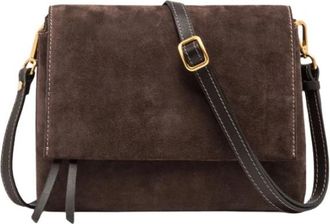 Gianni Chiarini Three Crossbody Tas - Dames - Schoudertassen - Bruin - ONE Size - Su&egrave;de - Tassen